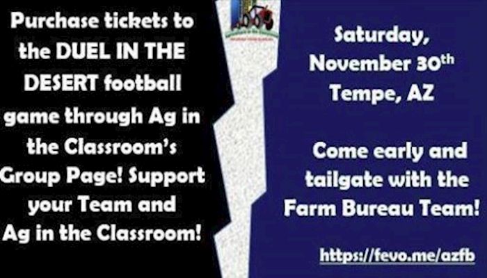 Cheer Your Team During the Territorial Cup While Contributing to Ag Education!