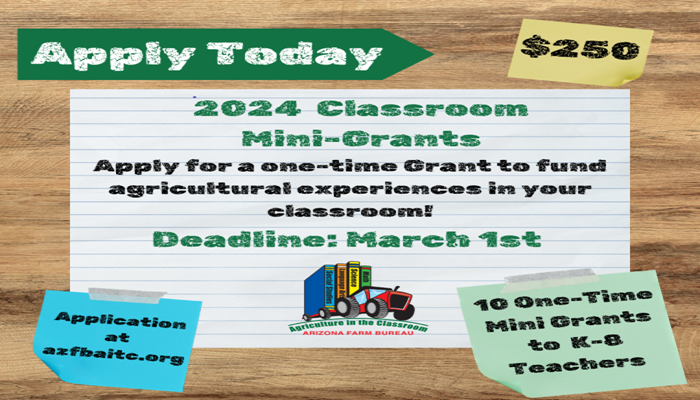 Mini Grants Bring More Ag into Arizona Classrooms
