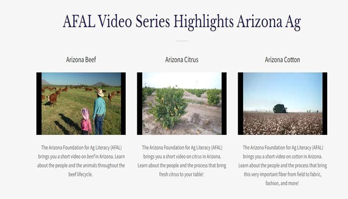 Newly Available Videos Teach Arizona’s 5 C’s and Feature Top Ag Commodities 