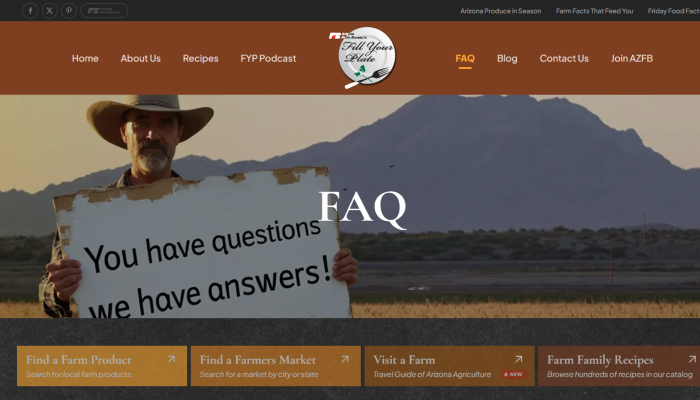 Arizona Agriculture Shines Bright: Discover the Revamped Fill Your Plate Website