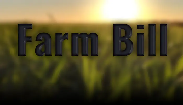 farm bill 2026 text over field
