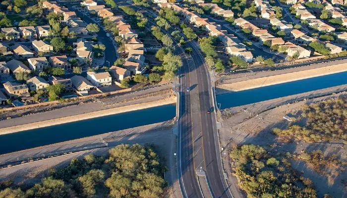 bridge over Central Arizona Project canal in Phoenix