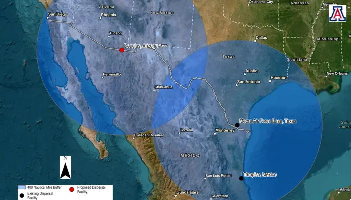 douglas sterile fly distribution area