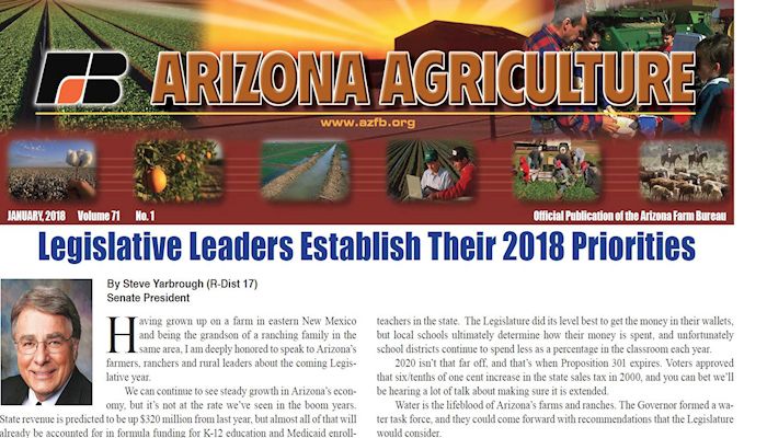 Arizona Agriculture January 2018 